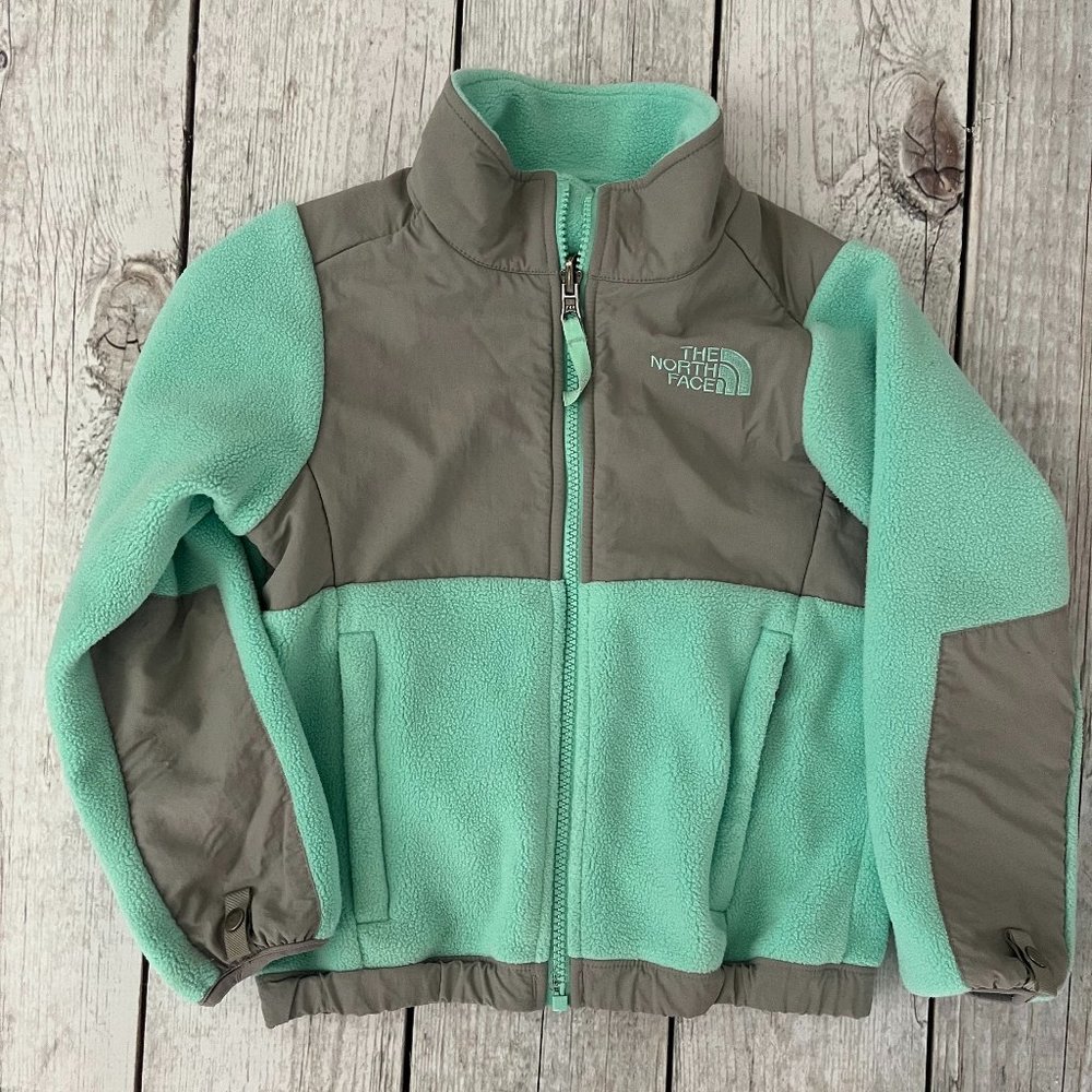 Girls XXS (5) North Face Zipper Fleece - Teal